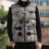Personalized Astronaut Sleeveless Puffer Jacket Space Explorer - Wonder Print Shop