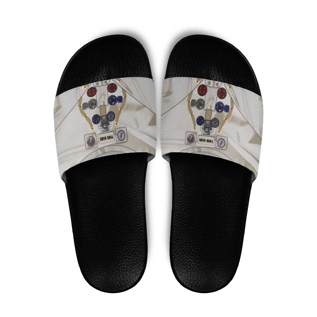 Personalized Astronaut Slide Sandals Space Explorer - Wonder Print Shop