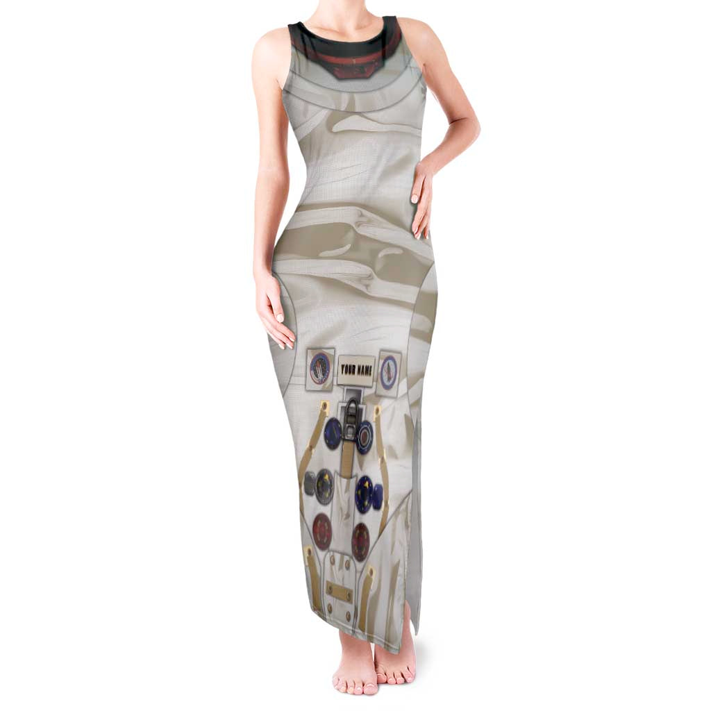 Personalized Astronaut Tank Maxi Dress Space Explorer - Wonder Print Shop
