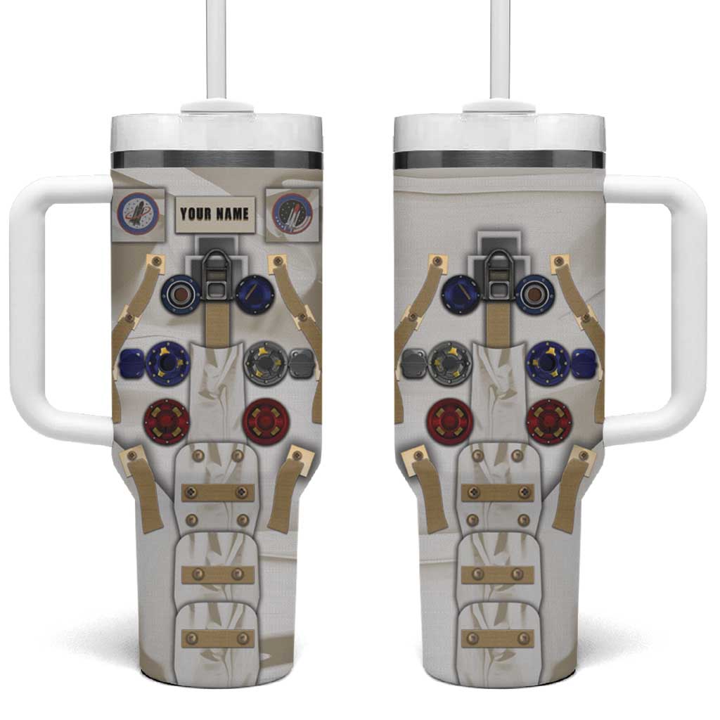Personalized Astronaut Tumbler With Handle Space Explorer - Wonder Print Shop