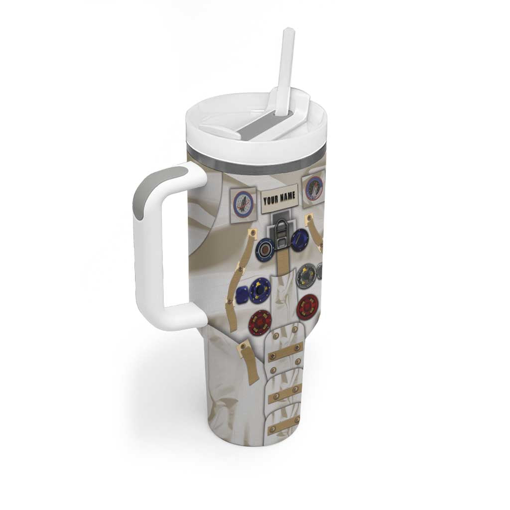 Personalized Astronaut Tumbler With Handle Space Explorer - Wonder Print Shop