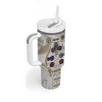 Personalized Astronaut Tumbler With Handle Space Explorer - Wonder Print Shop
