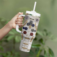 Personalized Astronaut Tumbler With Handle Space Explorer - Wonder Print Shop