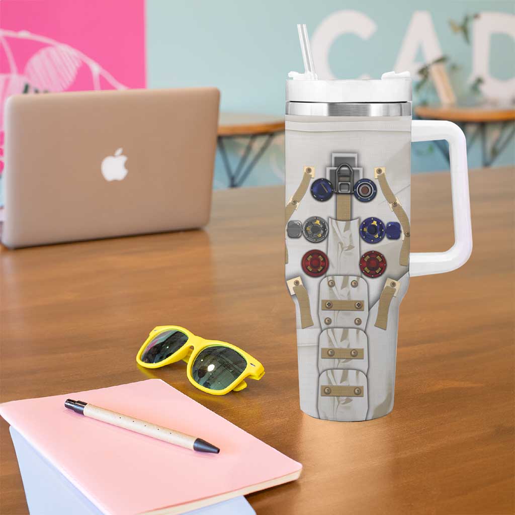 Personalized Astronaut Tumbler With Handle Space Explorer - Wonder Print Shop