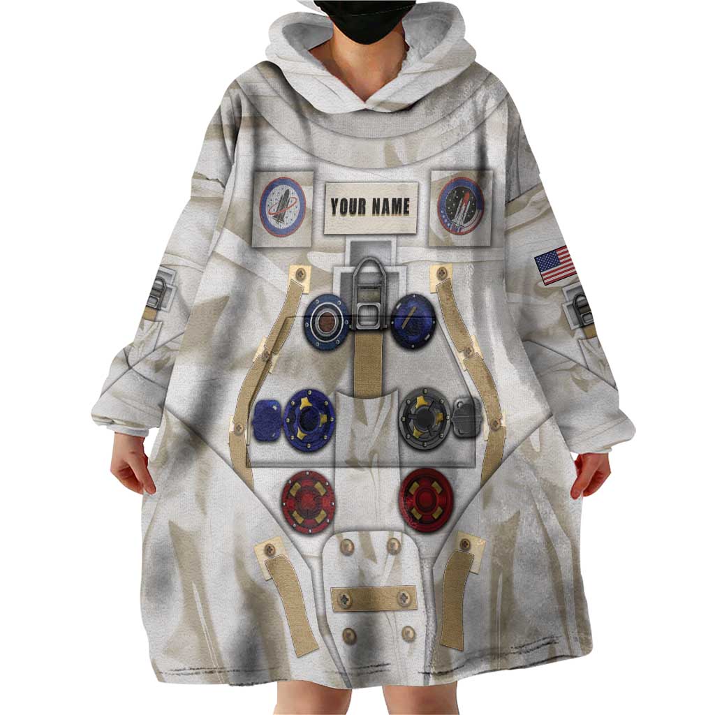 Personalized Astronaut Wearable Blanket Hoodie Space Explorer - Wonder Print Shop