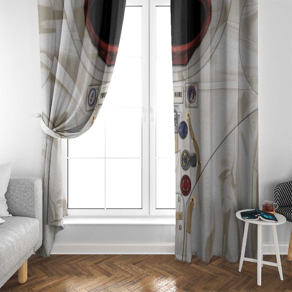 Personalized Astronaut Window Curtain Space Explorer - Wonder Print Shop