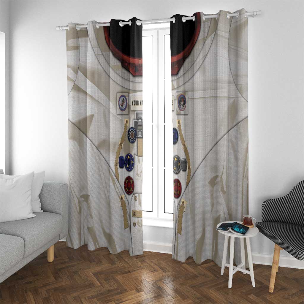 Personalized Astronaut Window Curtain Space Explorer - Wonder Print Shop