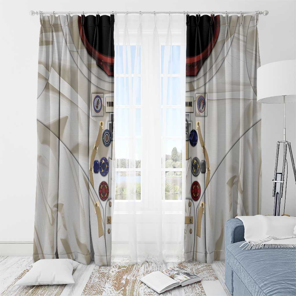 Personalized Astronaut Window Curtain Space Explorer - Wonder Print Shop