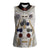 Personalized Astronaut Women Sleeveless Polo Shirt Space Explorer - Wonder Print Shop