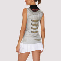 Personalized Astronaut Women Sleeveless Polo Shirt Space Explorer - Wonder Print Shop