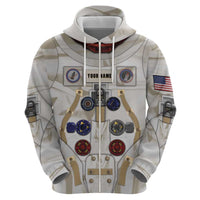 Personalized Astronaut Zip Hoodie Space Explorer - Wonder Print Shop