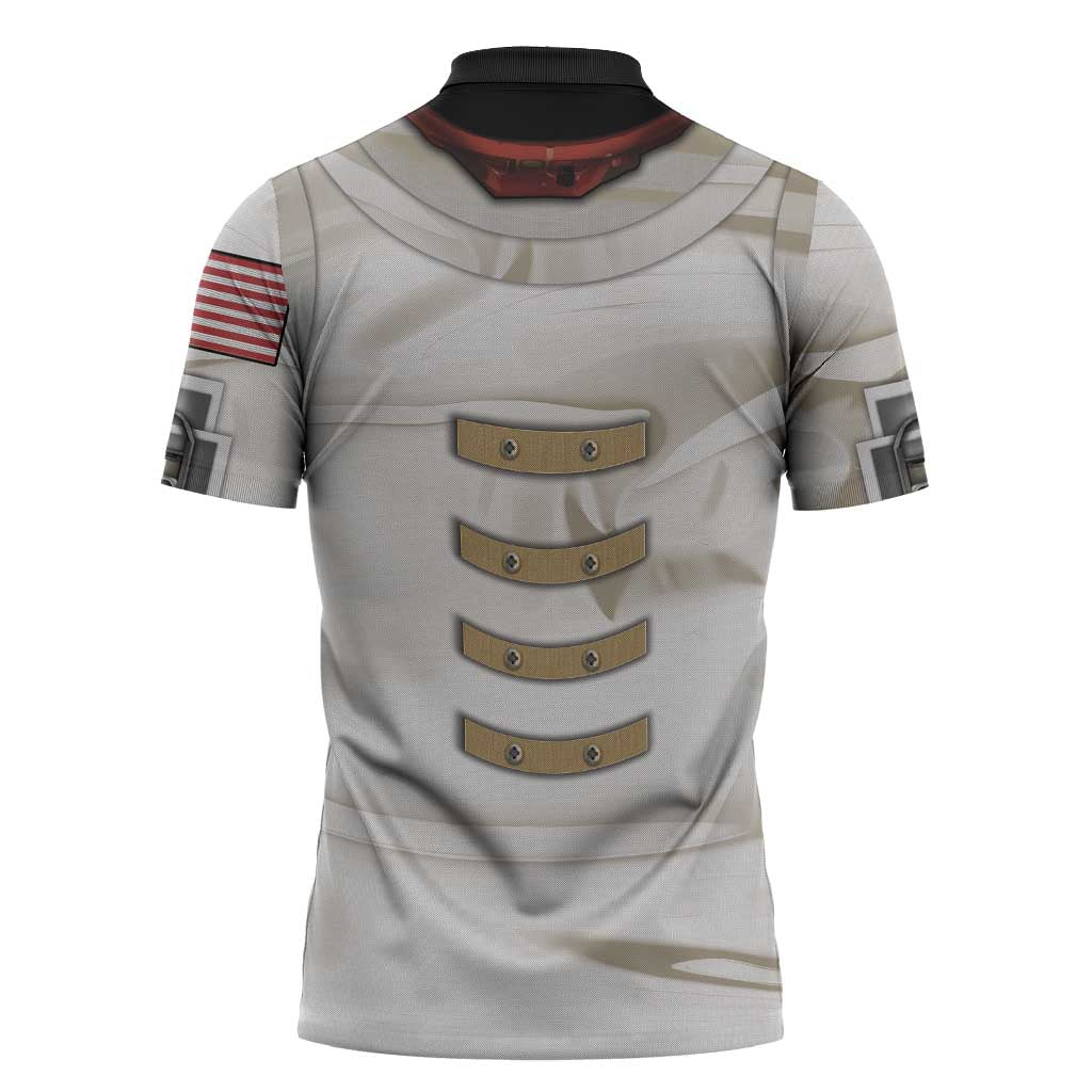 Personalized Astronaut Zipper Polo Shirt Space Explorer - Wonder Print Shop