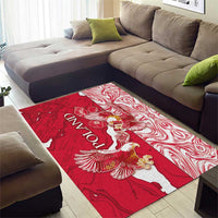 Poland Area Rug Two White Eagles Fighting - Wonder Print Shop