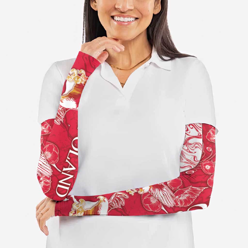 Poland Arm Sleeves Two White Eagles Fighting - Wonder Print Shop