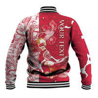 Personalized Poland Baseball Jacket Two White Eagles Fighting - Wonder Print Shop