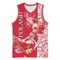 Personalized Poland Basketball Jersey Two White Eagles Fighting - Wonder Print Shop