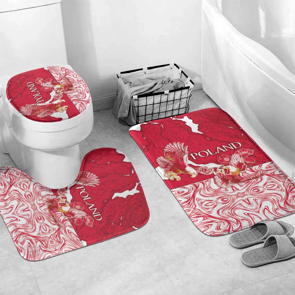 Poland Bathroom Set Two White Eagles Fighting - Wonder Print Shop