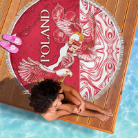 Poland Beach Blanket Two White Eagles Fighting - Wonder Print Shop