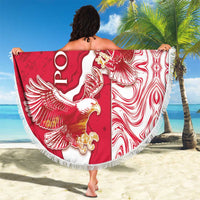 Poland Beach Blanket Two White Eagles Fighting - Wonder Print Shop