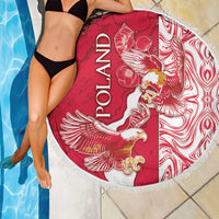 Poland Beach Blanket Two White Eagles Fighting - Wonder Print Shop