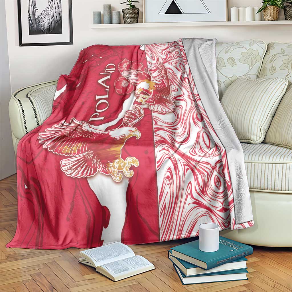 Poland Blanket Two White Eagles Fighting - Wonder Print Shop