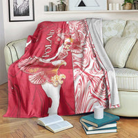 Poland Blanket Two White Eagles Fighting - Wonder Print Shop
