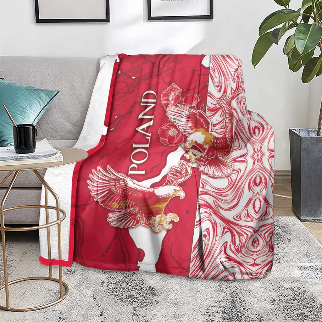 Poland Blanket Two White Eagles Fighting - Wonder Print Shop