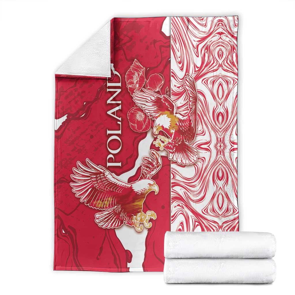 Poland Blanket Two White Eagles Fighting - Wonder Print Shop