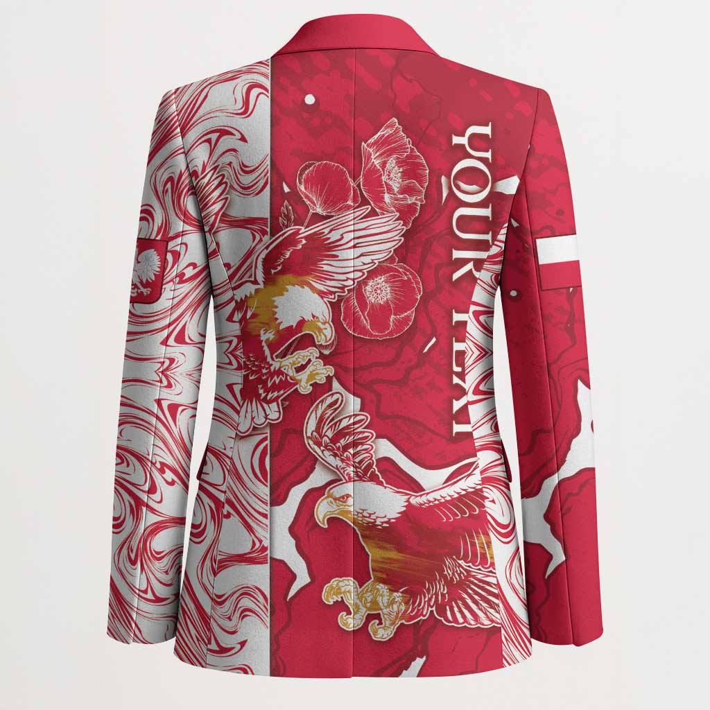 Personalized Poland Blazer Two White Eagles Fighting - Wonder Print Shop