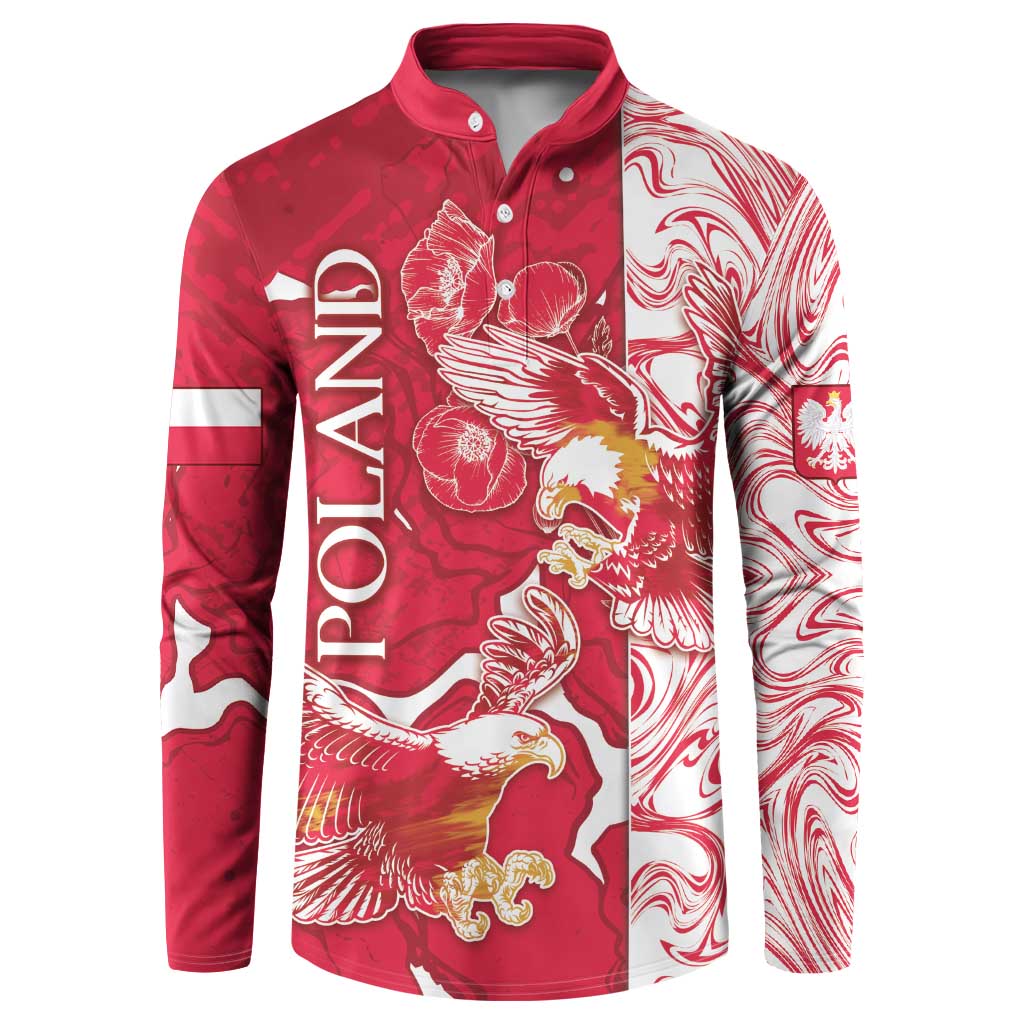 Personalized Poland Button Sweatshirt Two White Eagles Fighting - Wonder Print Shop