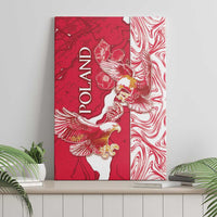 Poland Canvas Wall Art Two White Eagles Fighting - Wonder Print Shop