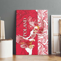 Poland Canvas Wall Art Two White Eagles Fighting - Wonder Print Shop