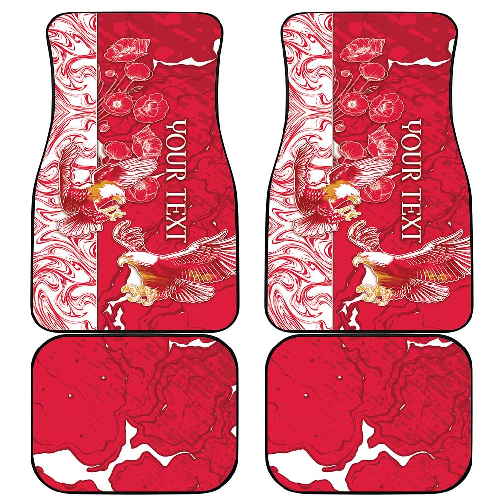 Poland Car Mats Two White Eagles Fighting - Wonder Print Shop