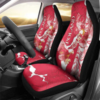 Poland Car Seat Cover Two White Eagles Fighting - Wonder Print Shop