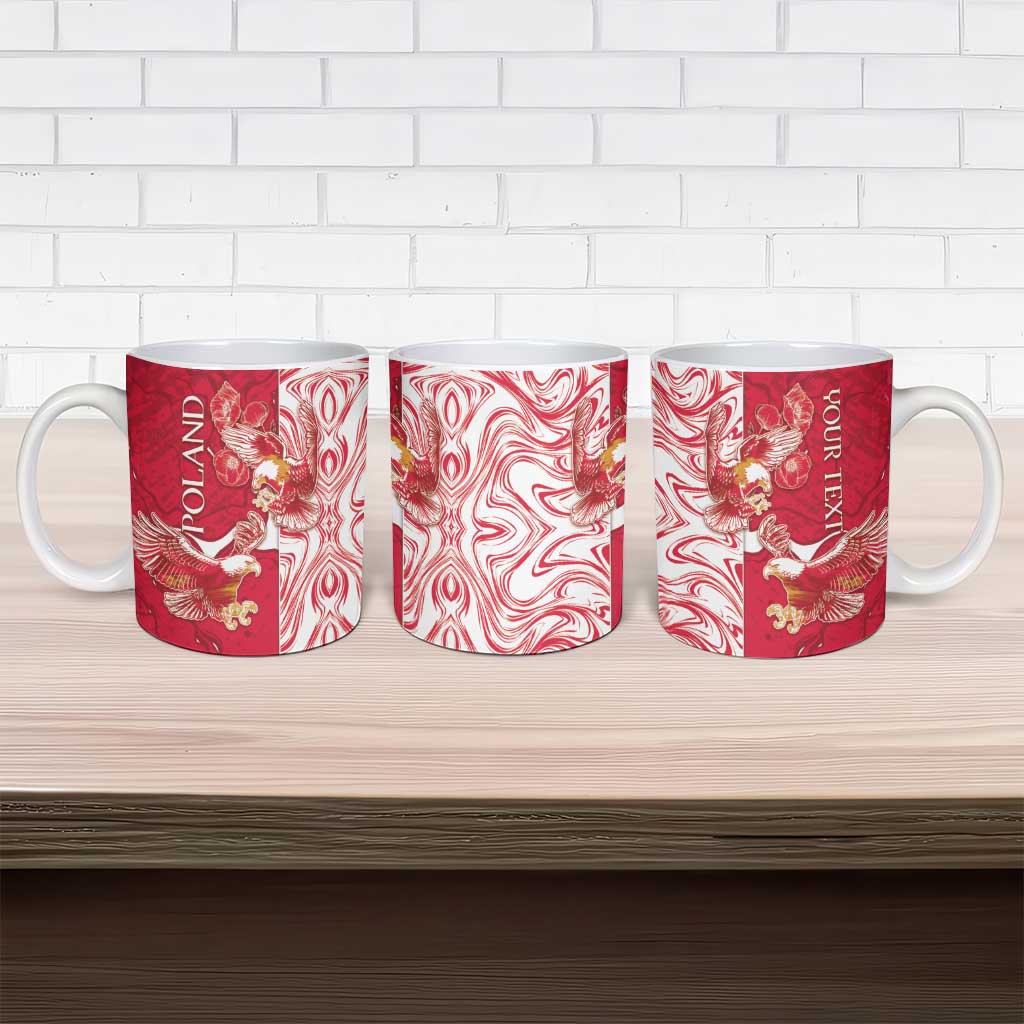 Personalized Poland Ceramic Mug Two White Eagles Fighting - Wonder Print Shop