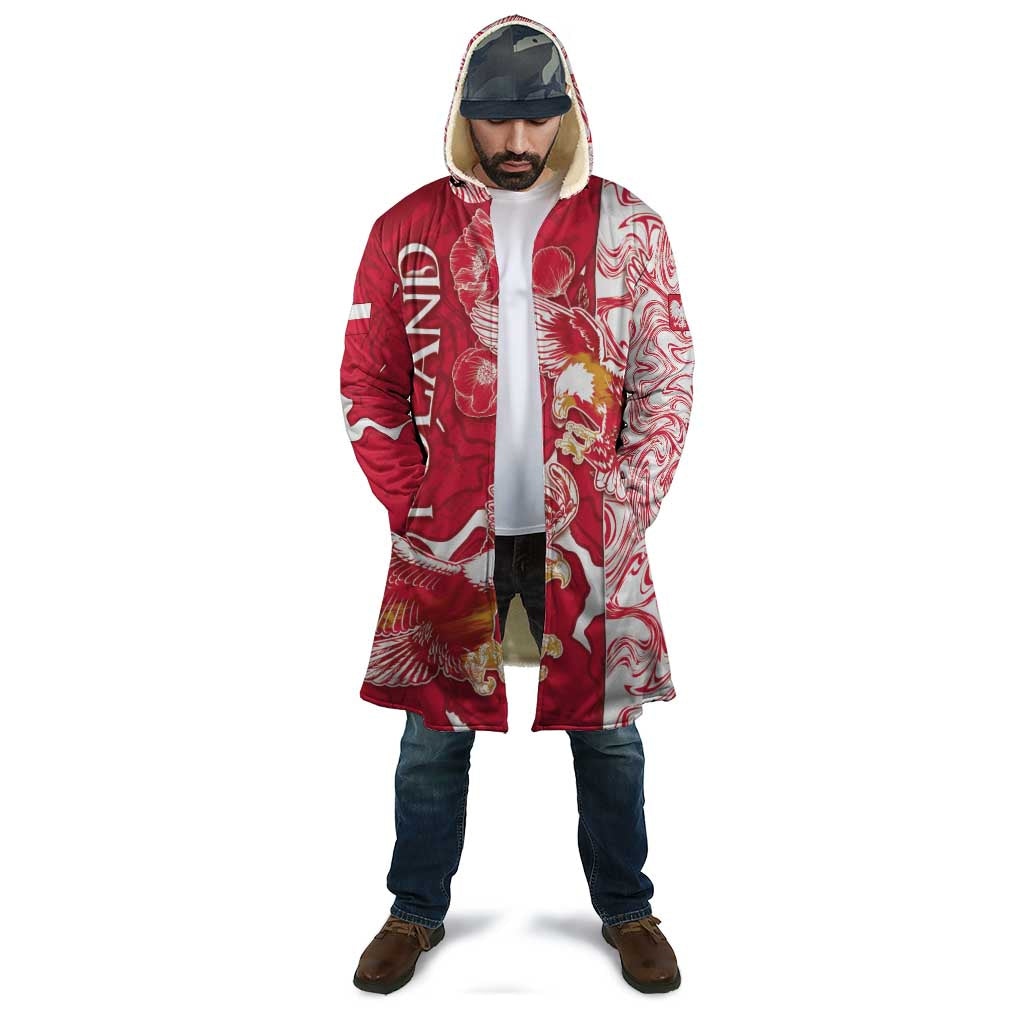 Personalized Poland Cloak Two White Eagles Fighting - Wonder Print Shop
