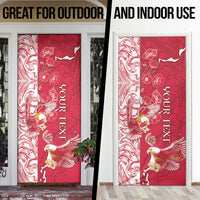 Poland Door Cover Two White Eagles Fighting - Wonder Print Shop