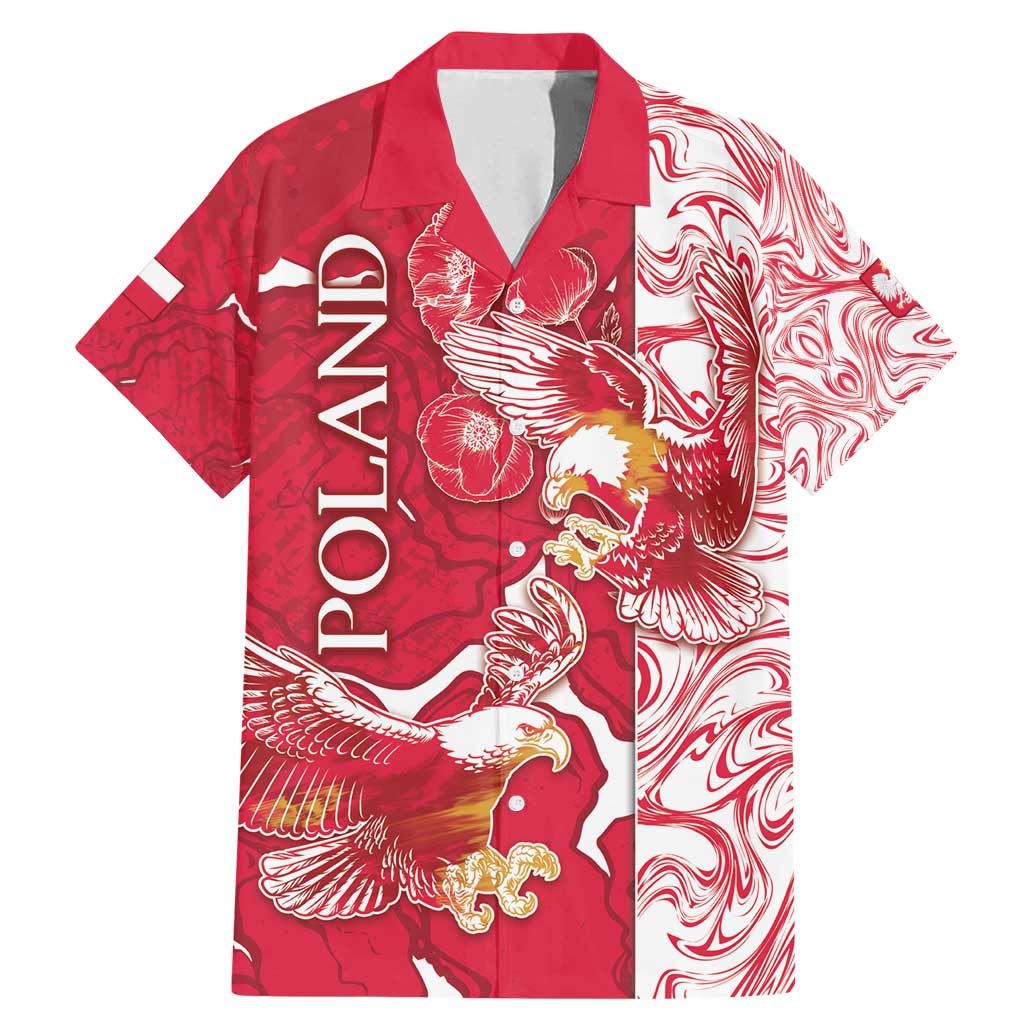 Personalized Poland Family Matching Mermaid Dress and Hawaiian Shirt Two White Eagles Fighting - Wonder Print Shop