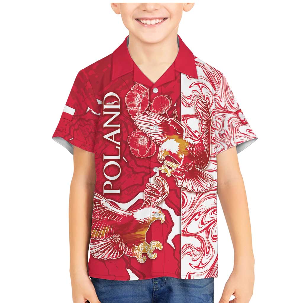 Personalized Poland Family Matching Mermaid Dress and Hawaiian Shirt Two White Eagles Fighting - Wonder Print Shop