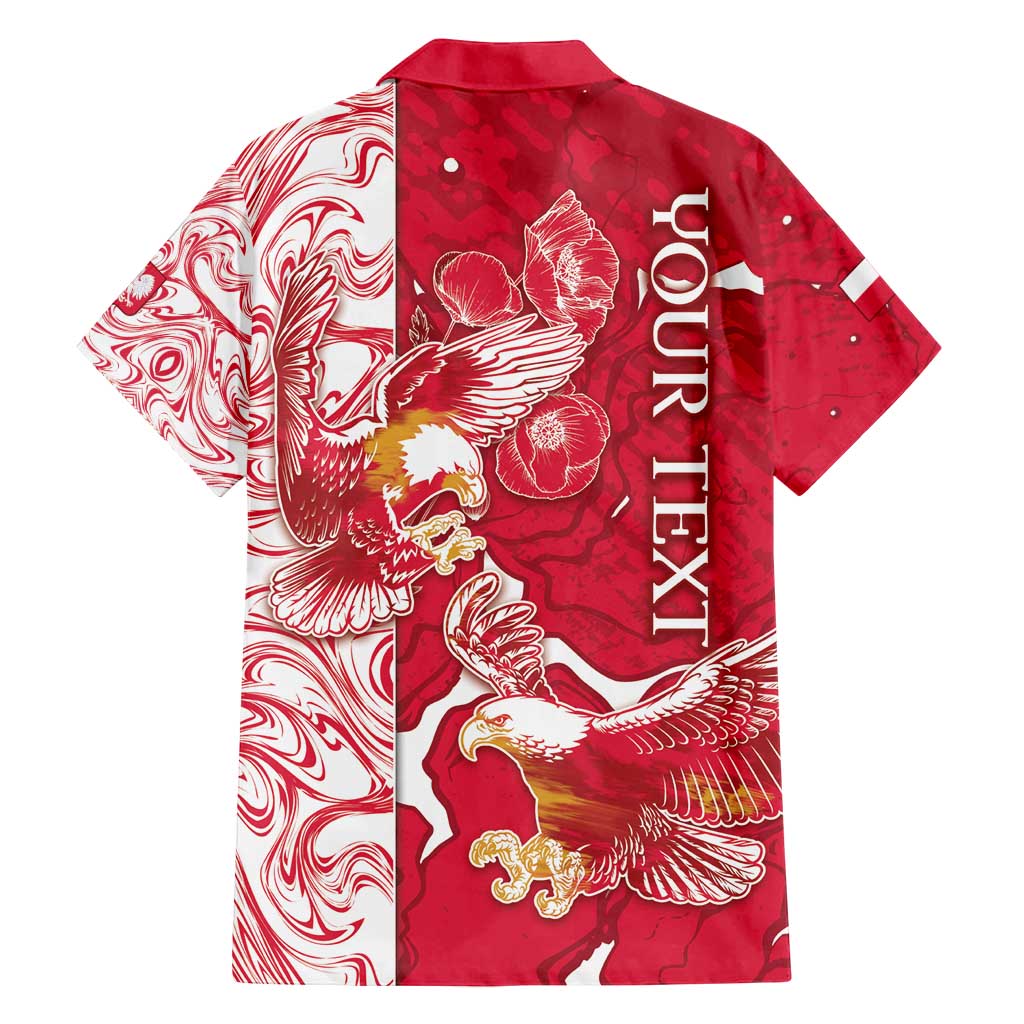 Personalized Poland Family Matching Off Shoulder Short Dress and Hawaiian Shirt Two White Eagles Fighting - Wonder Print Shop