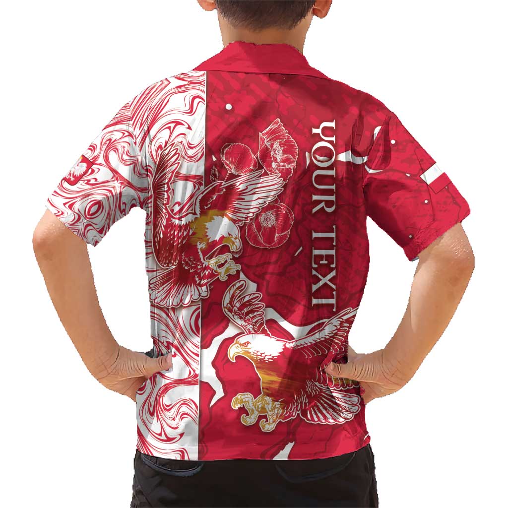 Personalized Poland Family Matching Short Sleeve Bodycon Dress and Hawaiian Shirt Two White Eagles Fighting - Wonder Print Shop