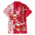 Personalized Poland Family Matching Short Sleeve Bodycon Dress and Hawaiian Shirt Two White Eagles Fighting - Wonder Print Shop