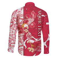 Personalized Poland Family Matching Short Sleeve Bodycon Dress and Hawaiian Shirt Two White Eagles Fighting - Wonder Print Shop