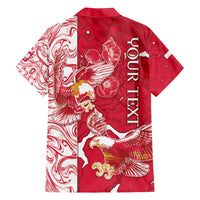 Personalized Poland Family Matching Summer Maxi Dress and Hawaiian Shirt Two White Eagles Fighting - Wonder Print Shop