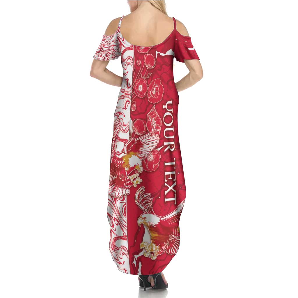 Personalized Poland Family Matching Summer Maxi Dress and Hawaiian Shirt Two White Eagles Fighting - Wonder Print Shop