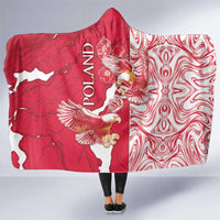 Poland Hooded Blanket Two White Eagles Fighting - Wonder Print Shop
