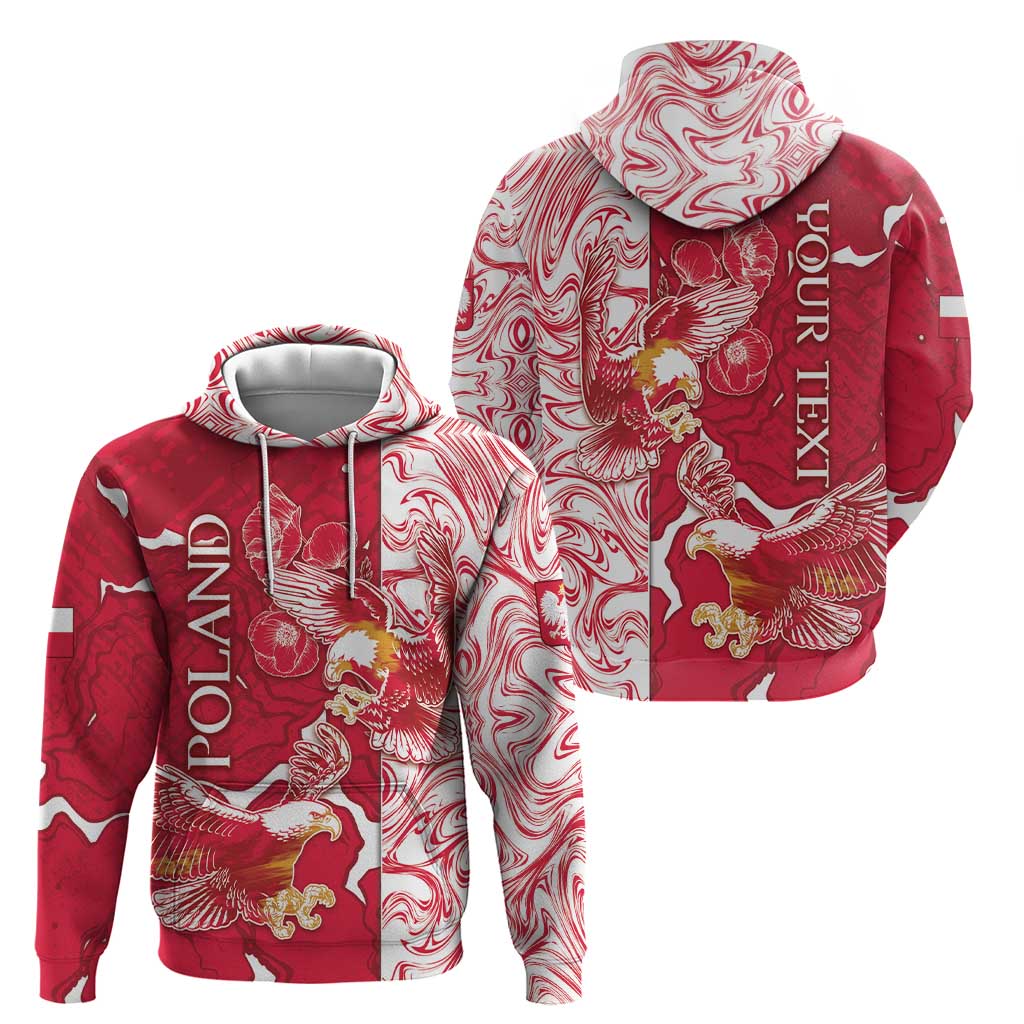 Personalized Poland Hoodie Two White Eagles Fighting - Wonder Print Shop