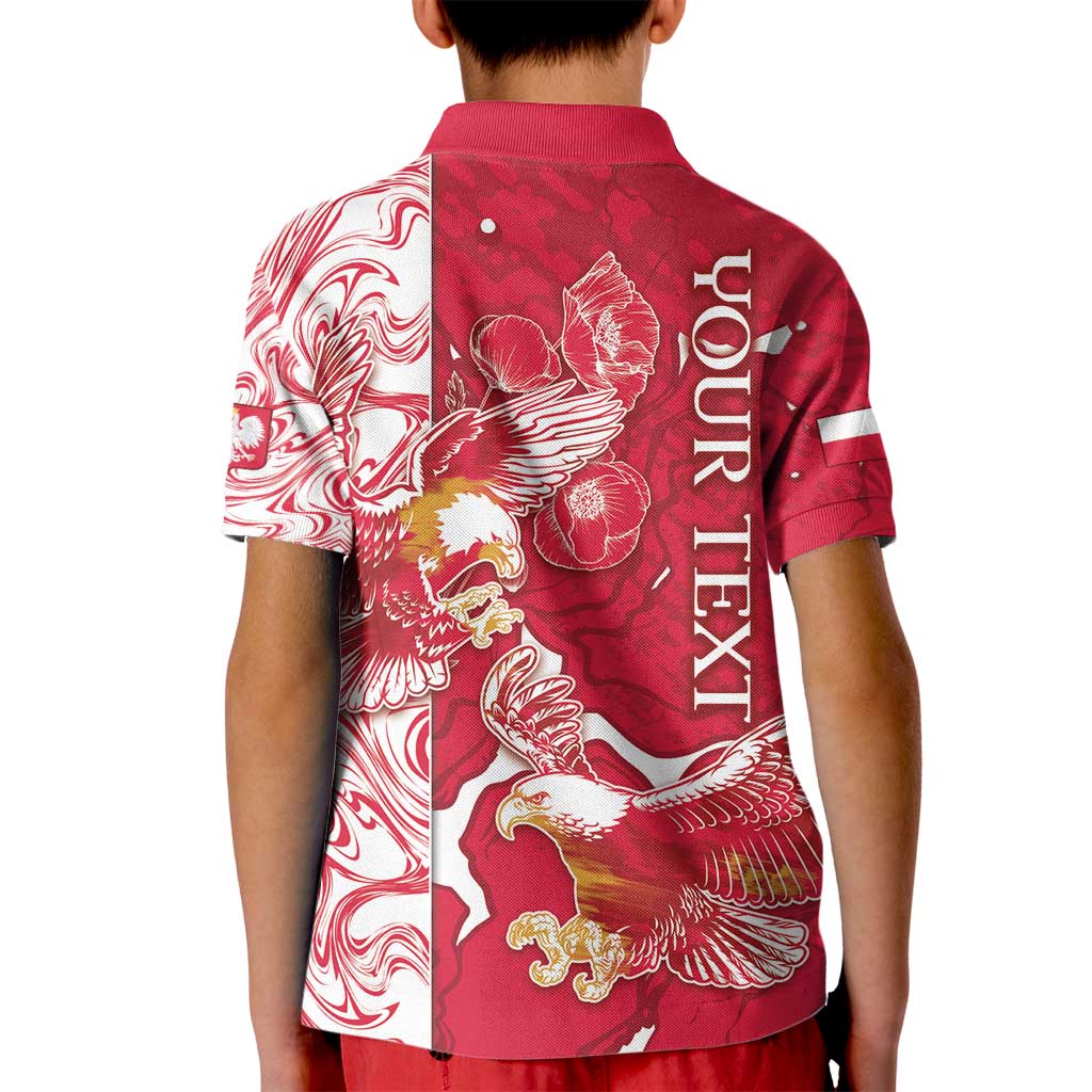Personalized Poland Kid Polo Shirt Two White Eagles Fighting - Wonder Print Shop