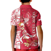 Personalized Poland Kid Polo Shirt Two White Eagles Fighting - Wonder Print Shop