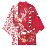 Personalized Poland Kimono Two White Eagles Fighting - Wonder Print Shop